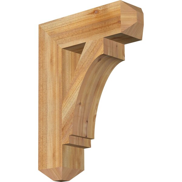 Ekena Millwork Imperial Craftsman Rough Sawn Bracket, Western Red Cedar, 6"W x 22"D x 30"H BKT06X22X30IMP04RWR - main